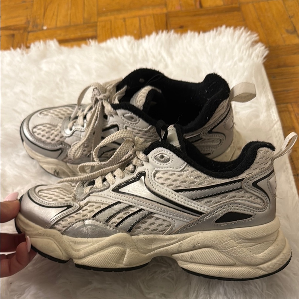 White and Black Athletic Sneakers Reebok